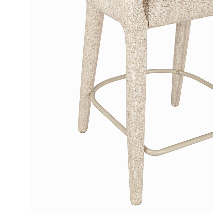 Roni 65cm Bar Stool - Pale Beige
