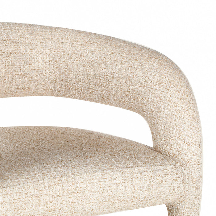 Roni 65cm Bar Stool - Pale Beige