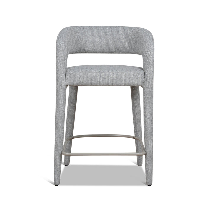 Roni 65cm Bar Stool - Chrome Grey