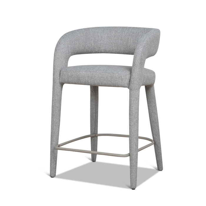 Roni 65cm Bar Stool - Chrome Grey