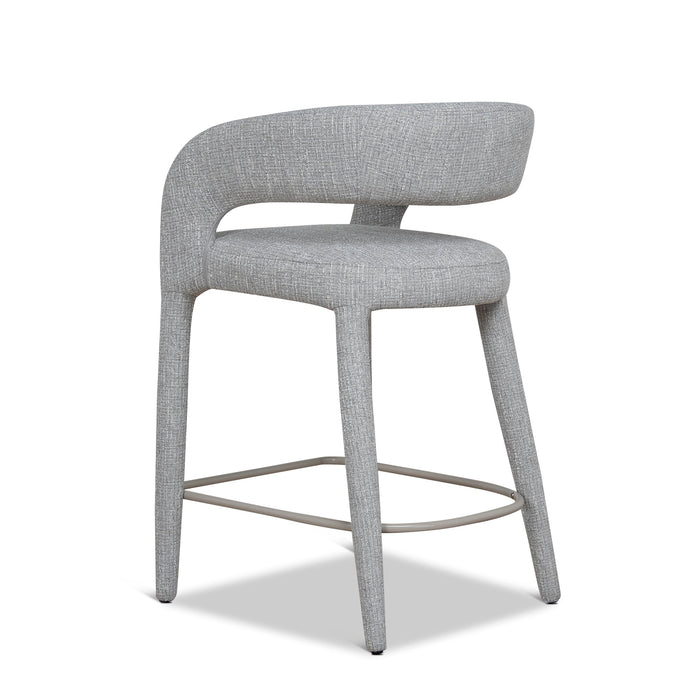 Roni 65cm Bar Stool - Chrome Grey