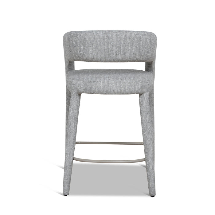 Roni 65cm Bar Stool - Chrome Grey