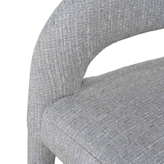 Roni 65cm Bar Stool - Chrome Grey