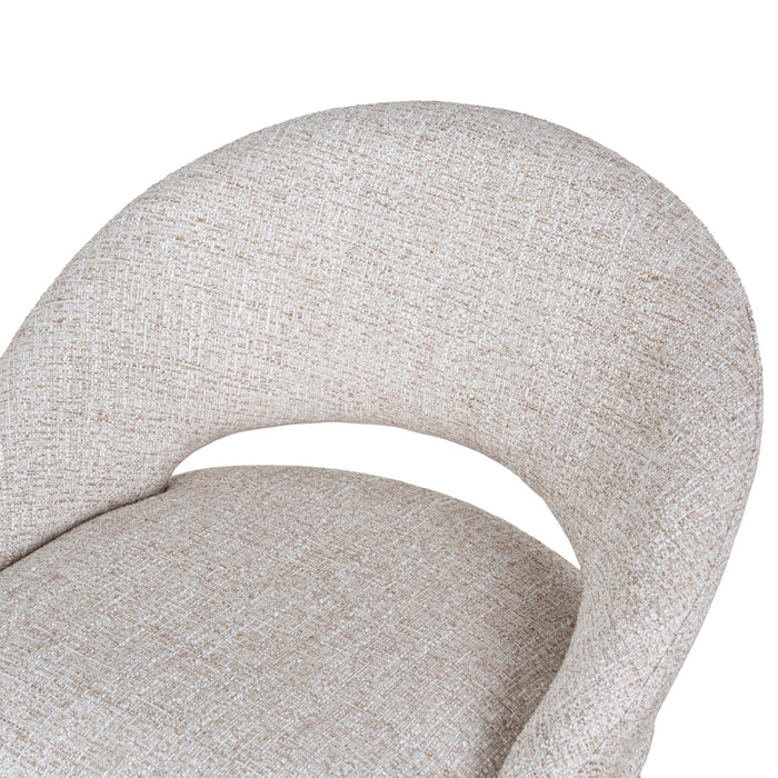 Set of 2 - Harrington White Bar Stool - Pale Beige