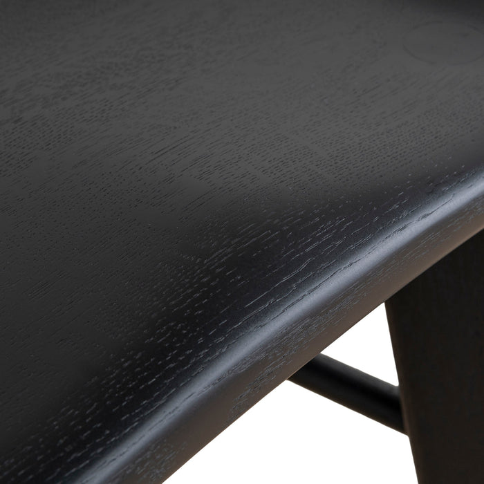 Elvo 65cm Bar Stool - Full Black