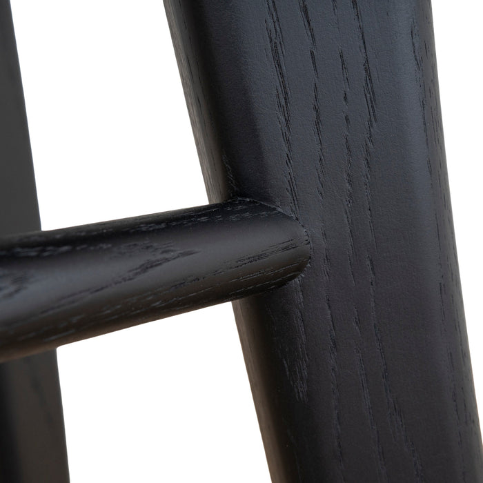 Elvo 65cm Bar Stool - Full Black