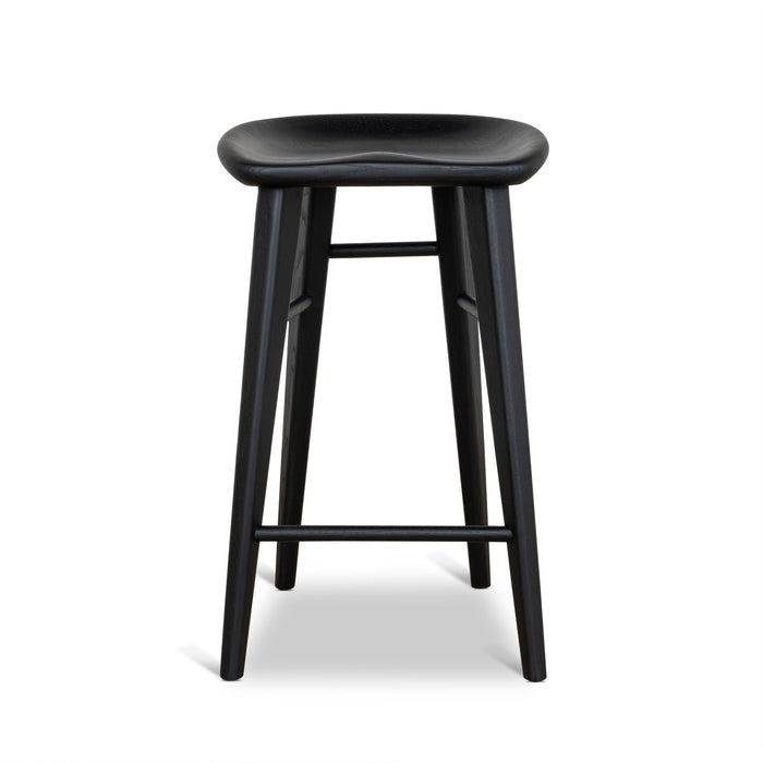 Elvo 65cm Bar Stool - Full Black