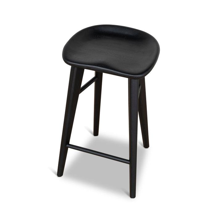 Elvo 65cm Bar Stool - Full Black