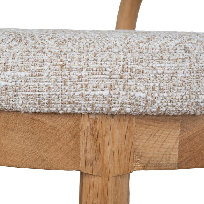 Adir 66cm Natural Bar Stool - Pale Beige