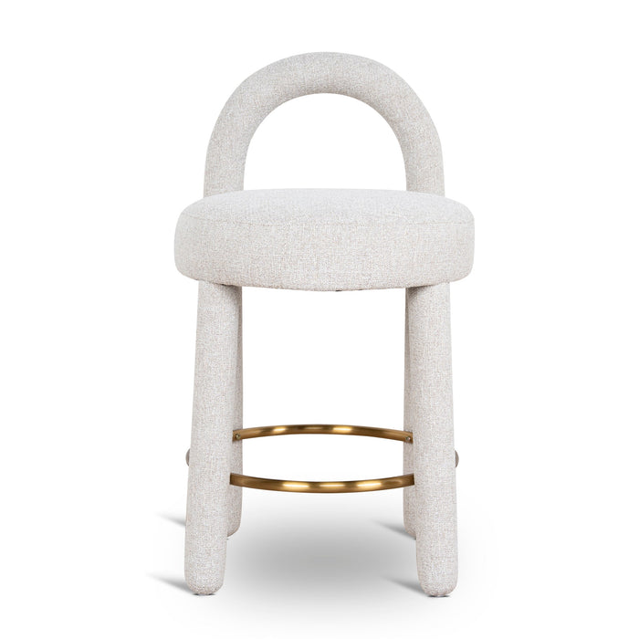 Fusion 65cm Bar Stool - Coastal Beige