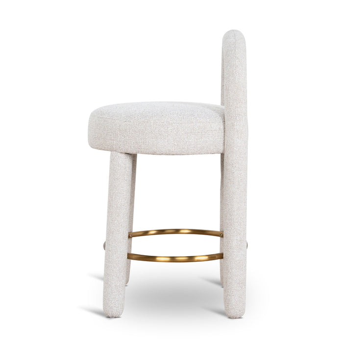 Fusion 65cm Bar Stool - Coastal Beige