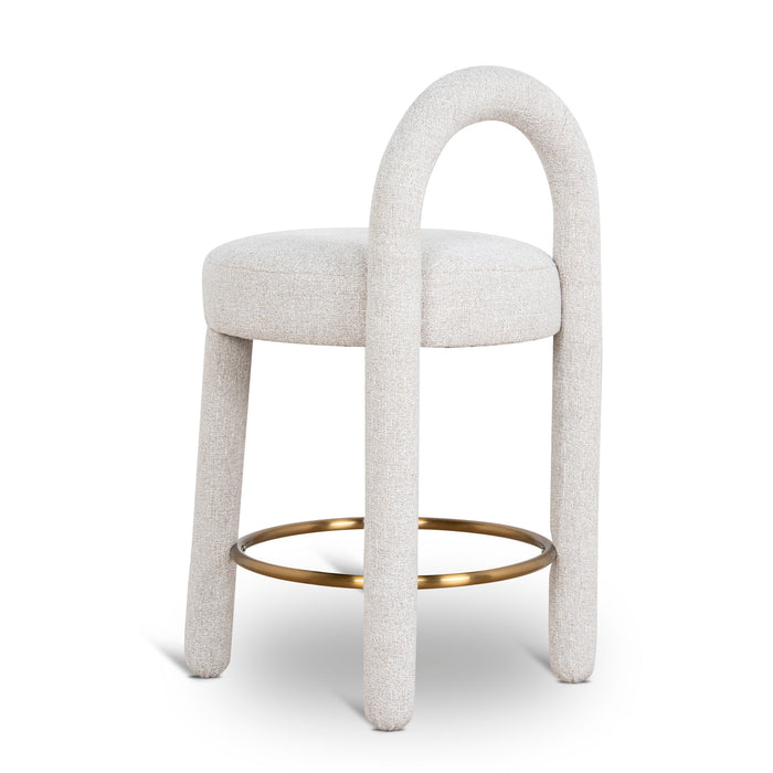 Fusion 65cm Bar Stool - Coastal Beige