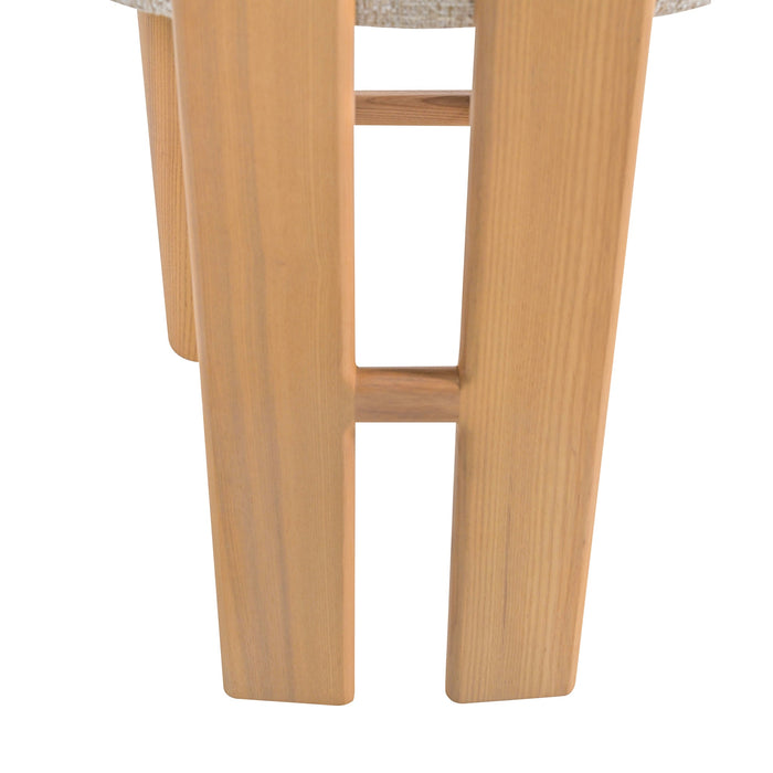 Set of 2 - Remy Natural Barstool - Pale Beige