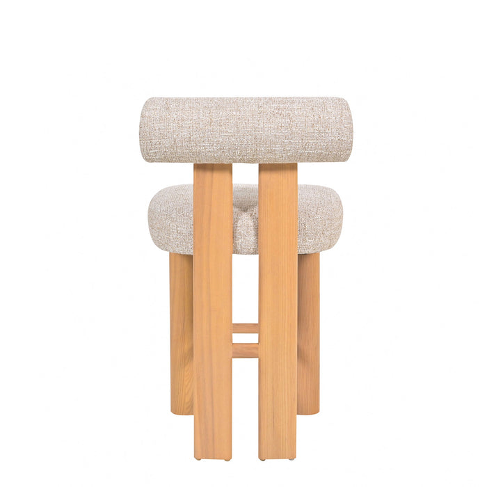 Set of 2 - Remy Natural Barstool - Pale Beige