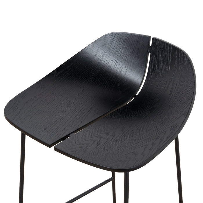Breeze 65cm Bar Stool - Full Black