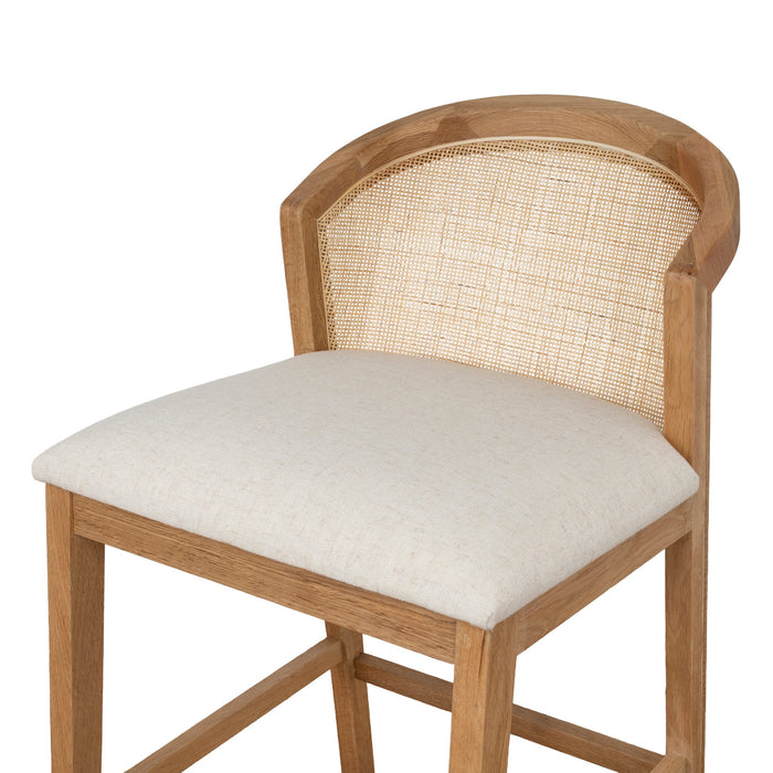 Margie Fabric Barstool - Dawn Beige