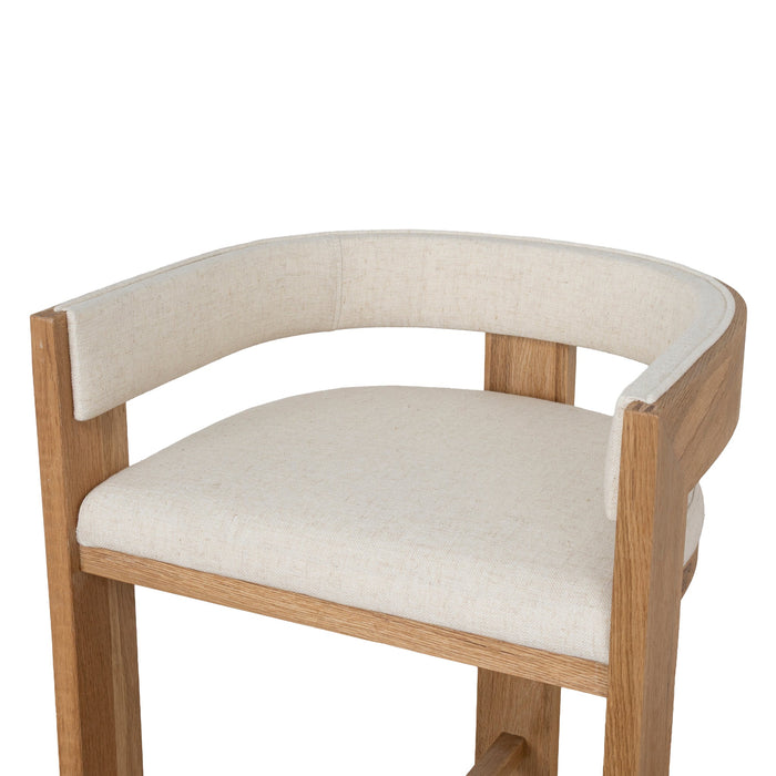 Miles Natural Barstool - Dawn Beige