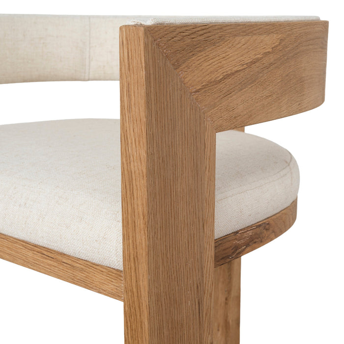 Miles Natural Barstool - Dawn Beige