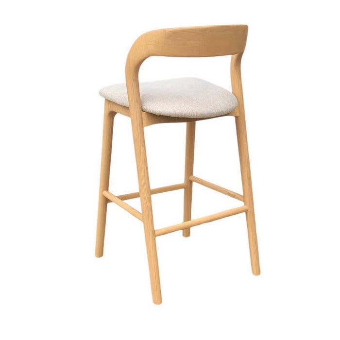 Marlow 65cm Natural Bar Stool - Naxos Beige