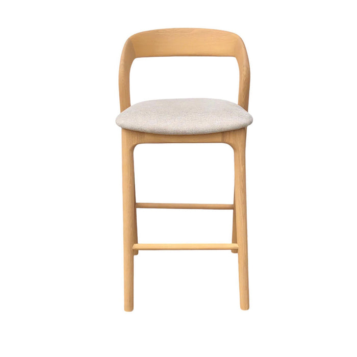 Marlow 65cm Natural Bar Stool - Naxos Beige