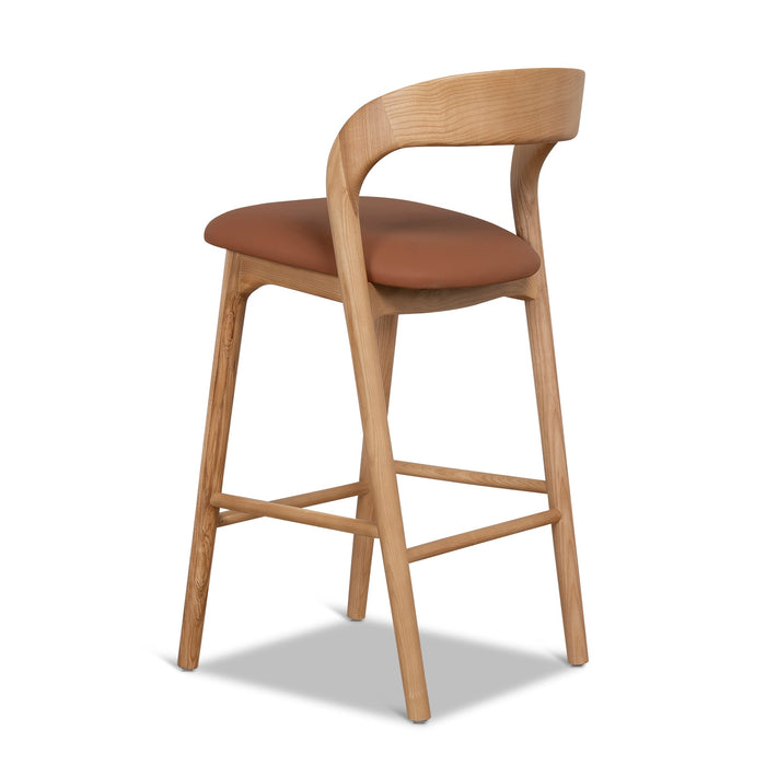 Marlow 65cm Natural Bar Stool - Naxos Tan