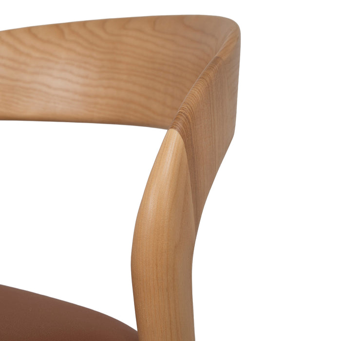 Marlow 65cm Natural Bar Stool - Naxos Tan