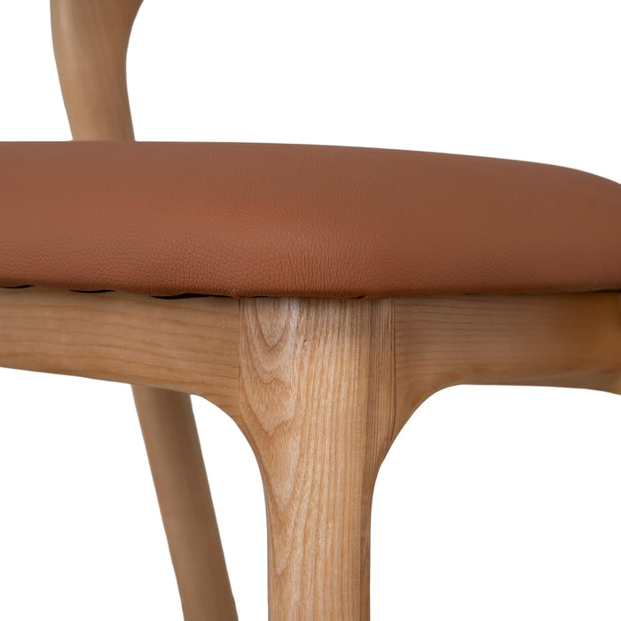 Marlow 65cm Natural Bar Stool - Naxos Tan