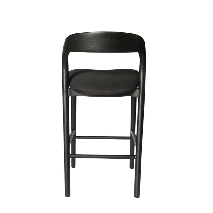 Marlow 65cm Bar Stool - Full Black