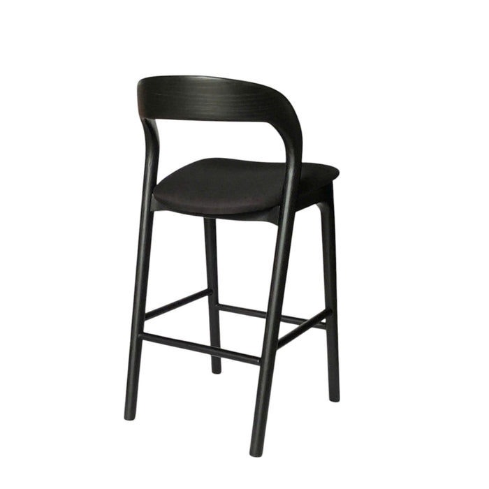 Marlow 65cm Bar Stool - Full Black