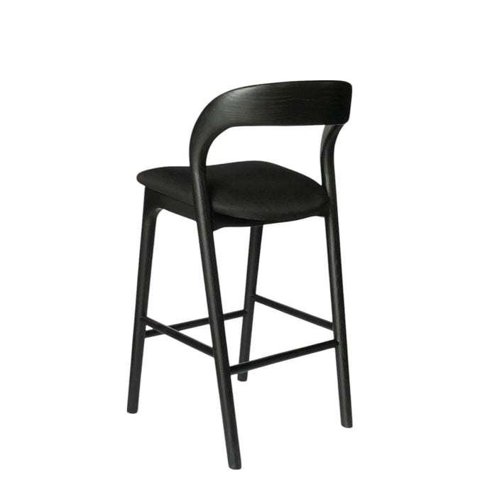 Marlow 65cm Bar Stool - Full Black