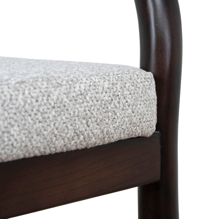 Adir 66cm Brown Bar Stool - Clay Grey