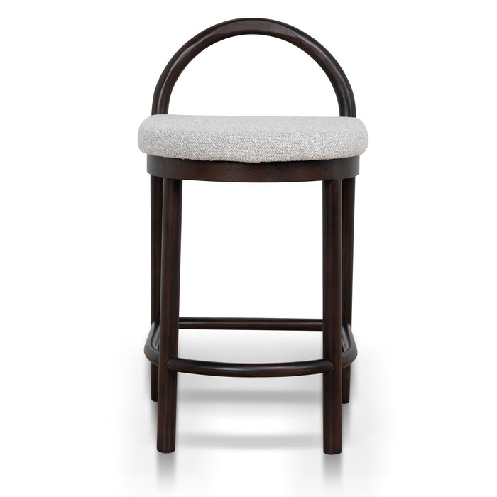 Adir 66cm Brown Bar Stool - Clay Grey