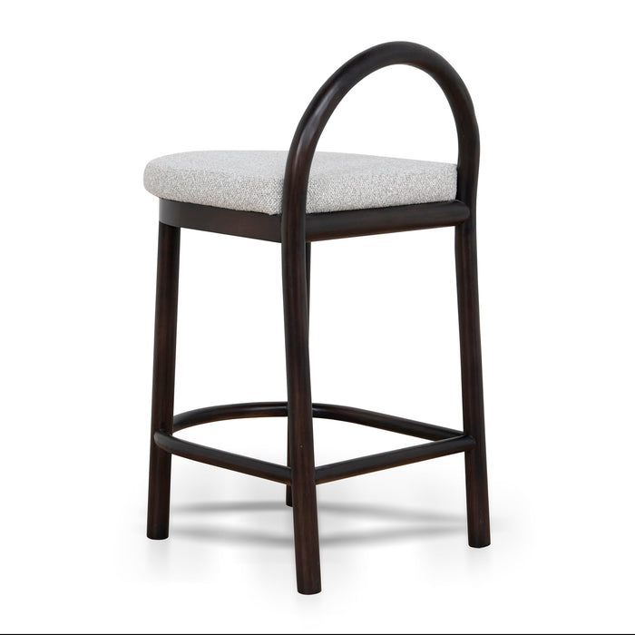 Adir 66cm Brown Bar Stool - Clay Grey