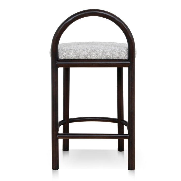 Adir 66cm Brown Bar Stool - Clay Grey