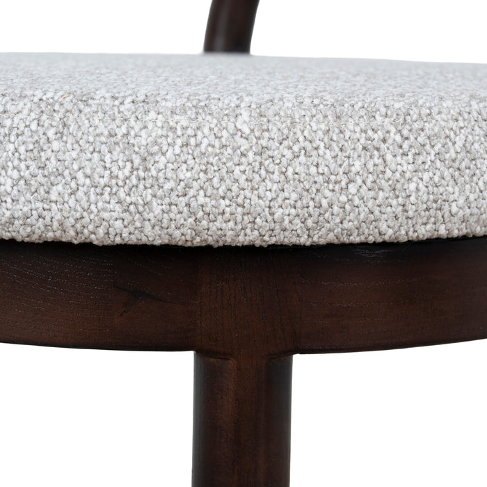 Adir 66cm Brown Bar Stool - Clay Grey