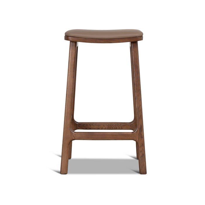 Cyprus 67cm Walnut Bar Stool - Mocha Brown