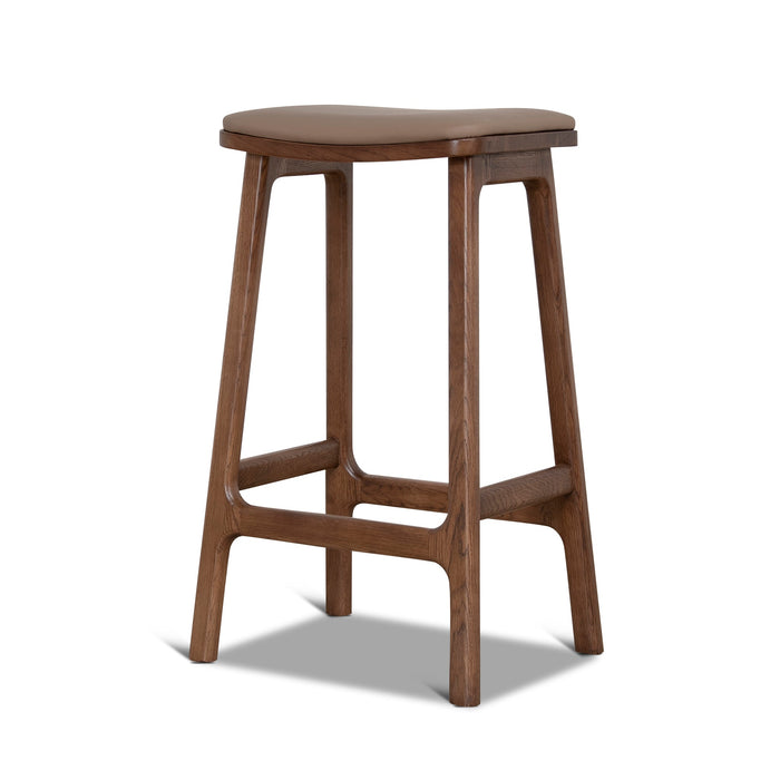 Cyprus 67cm Walnut Bar Stool - Mocha Brown