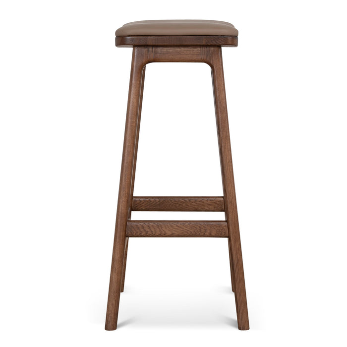 Cyprus 67cm Walnut Bar Stool - Mocha Brown