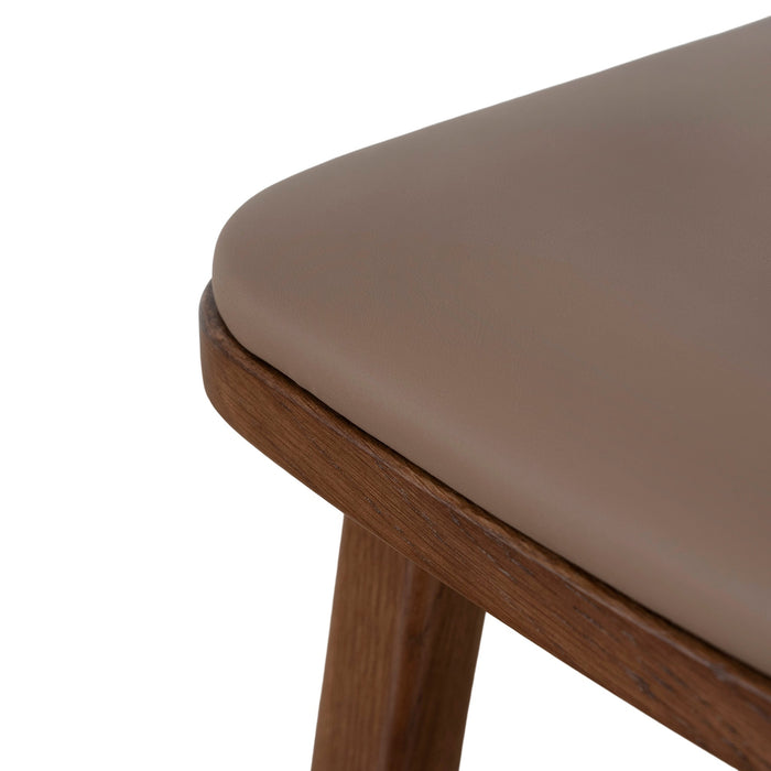 Cyprus 67cm Walnut Bar Stool - Mocha Brown