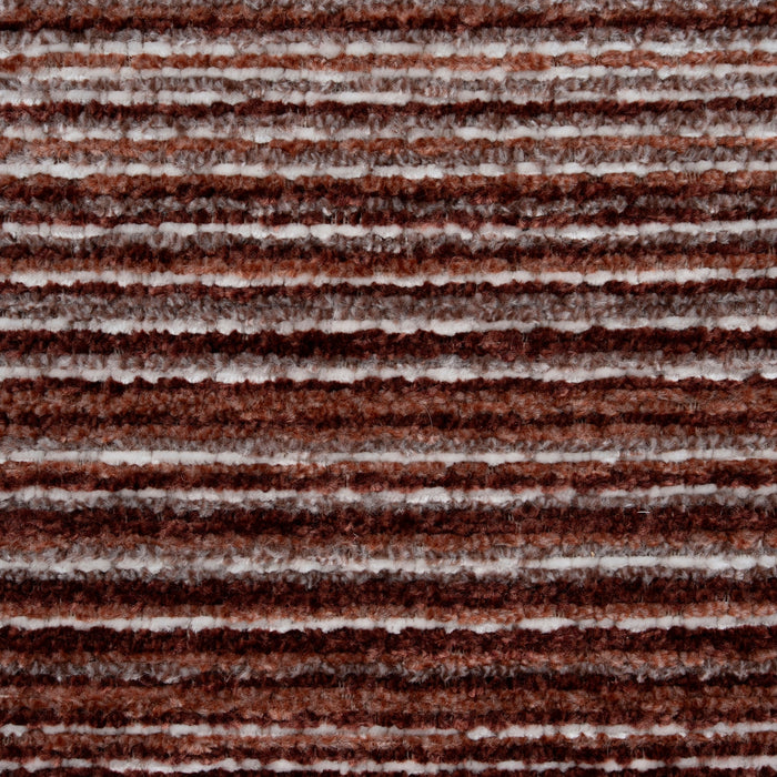 Aubrelle Walnut Barstool - Burgundy Stripe