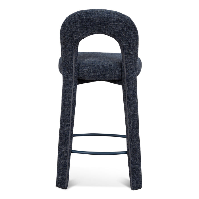 Soreta Blue Sand Barstool - Moss Navy