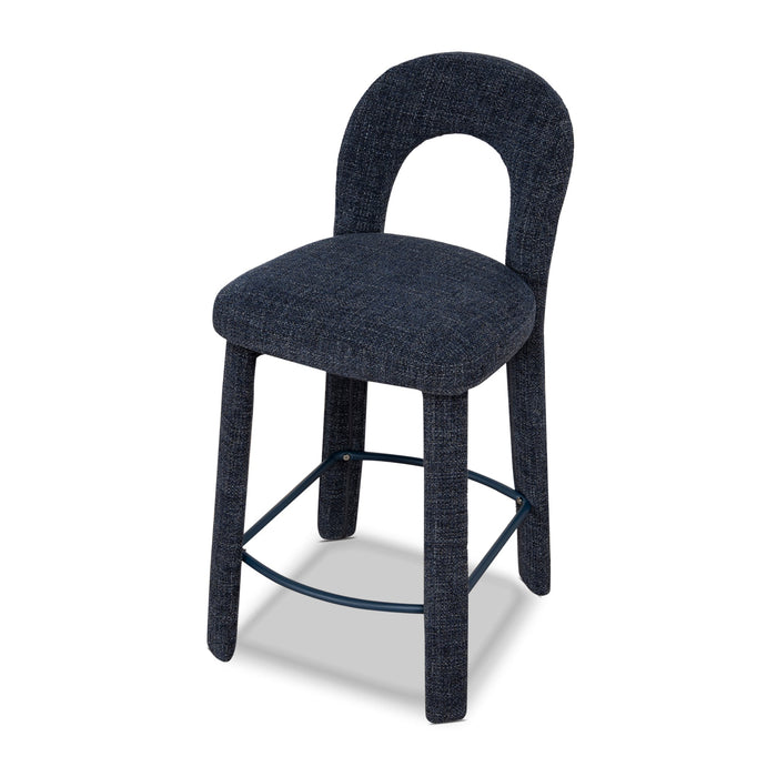 Soreta Blue Sand Barstool - Moss Navy