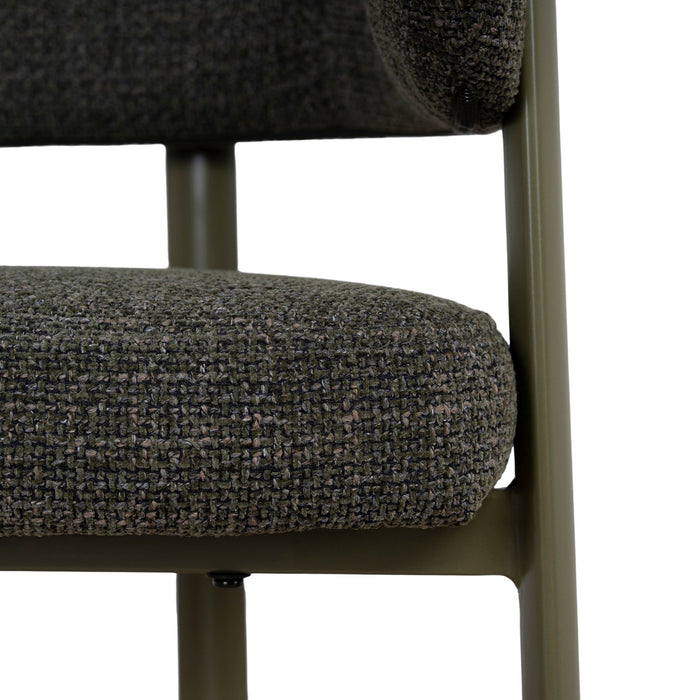 Set of 2 - Elvika Green Barstool - Kaitoke Green