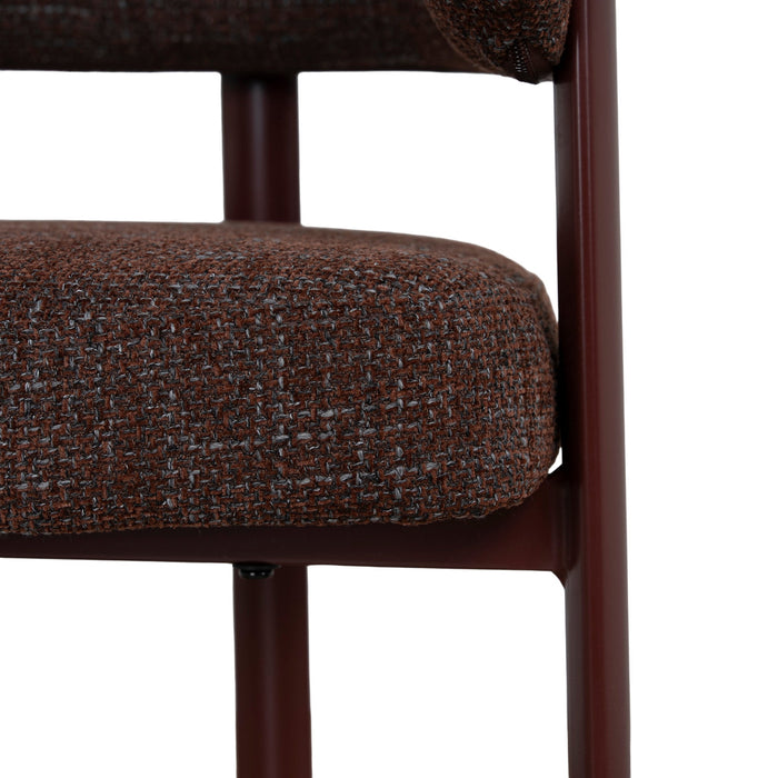 Set of 2 - Elvika Red Barstool - Moss Brown