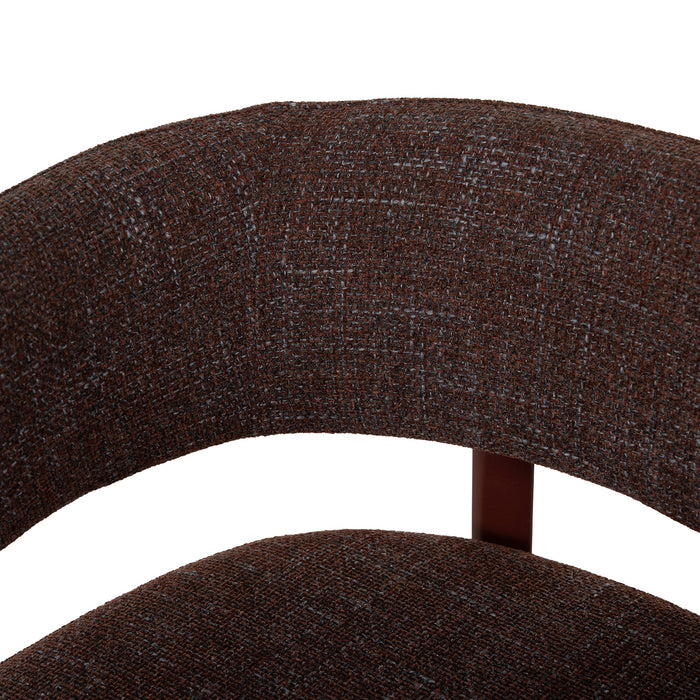 Set of 2 - Elvika Red Barstool - Moss Brown