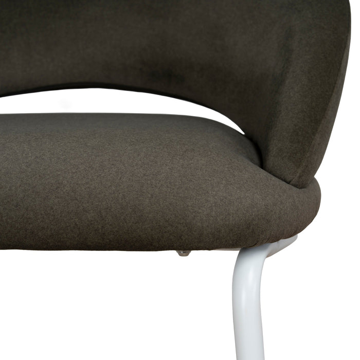 Harrington White Bar Stool - Dark Moss Green (Set of 2)