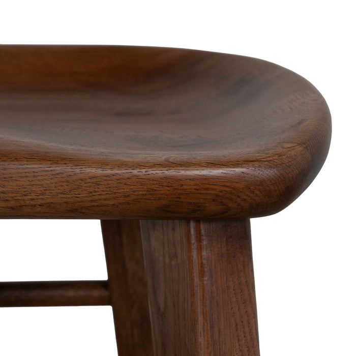 Elvo 67.5cm Bar Stool - Walnut Stain