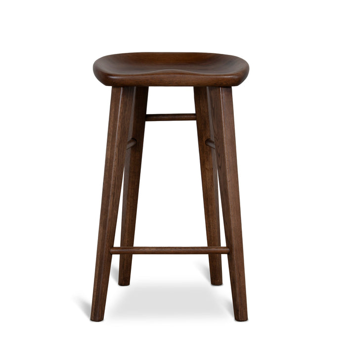 Elvo 67.5cm Bar Stool - Walnut Stain