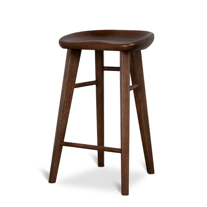 Elvo 67.5cm Bar Stool - Walnut Stain
