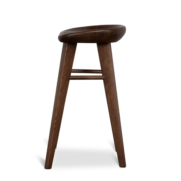 Elvo 67.5cm Bar Stool - Walnut Stain